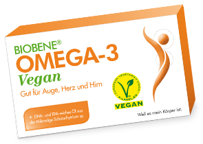 Omega-3 Vegan, 30 gélules - BIOBENE - Boutique en ligne VitalAbo Suisse